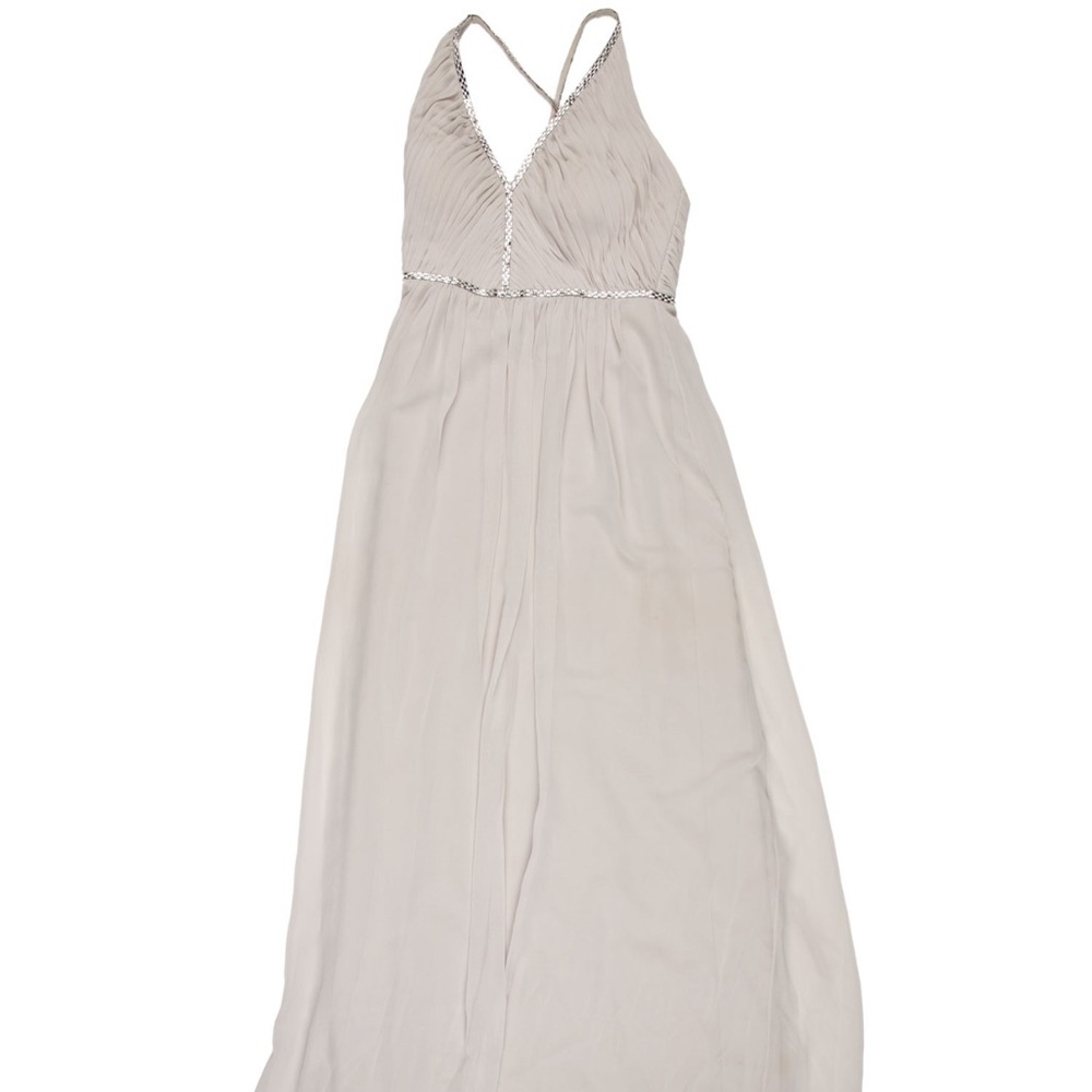 Gray Sleeveless Halter Sundress for Brides